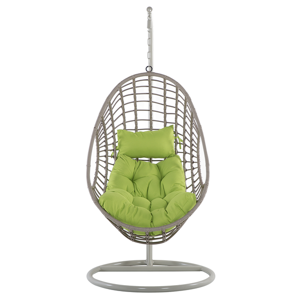 Hängesessel mit Gestell ARPINO Polyrattan Beige