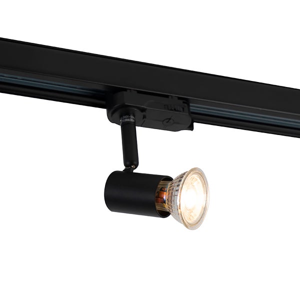 Modernes Schienensystem schwarz 5-Licht 3-Phasen rechts - Jeany