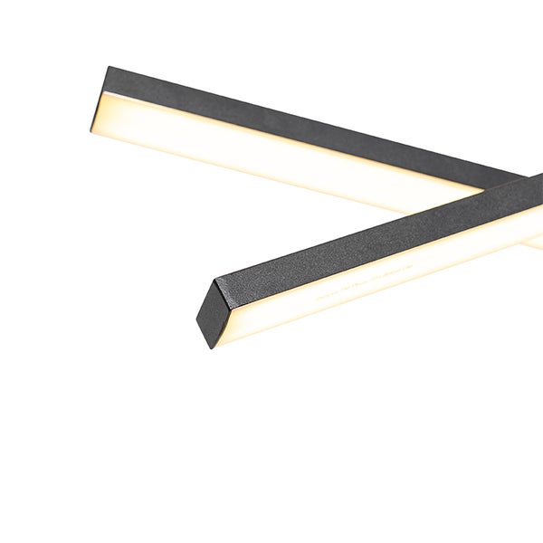 Hängelampe schwarz inkl. LED 3-Stufen dimmbar 6 Lichter - Jolanta