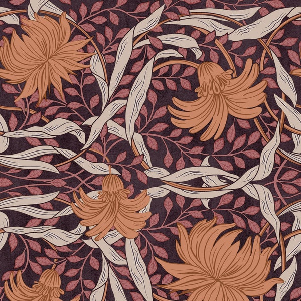 Tapete - Jolie neutral / orange