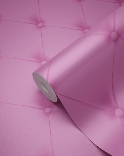 Origin Wallcoverings Tapete kapitoniertes Mustes Rosa - 53 cm x 10.05 m - 326345