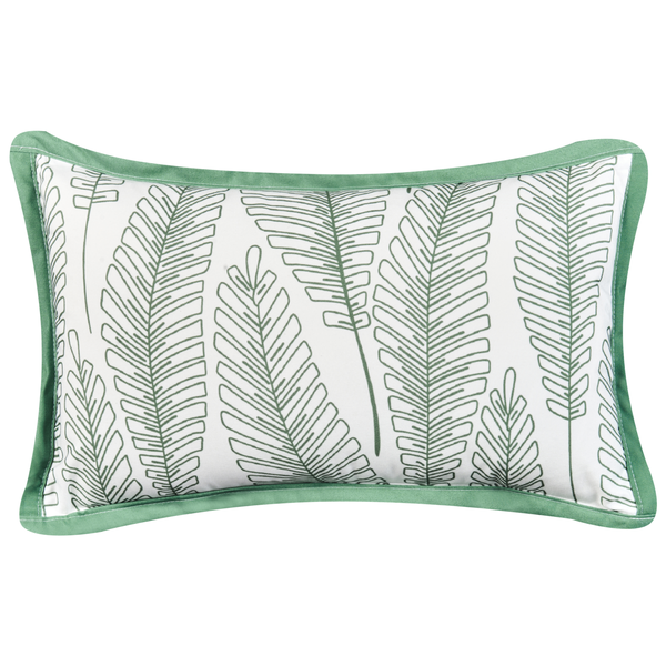 Gartenkissen 2er Set MEADOW Pflanzenmuster 30 x 50 cm Grün