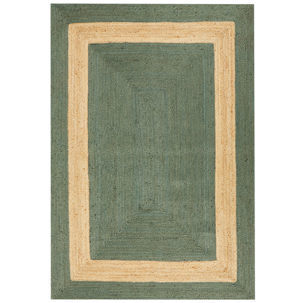 Teppich KARAKUYU 160 x 230 cm Jute Grün