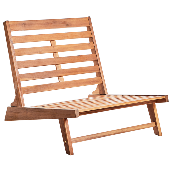 Set mit 2 Stühlen und Sitzkissen MICCIANO Akazienholz Cremeweiß