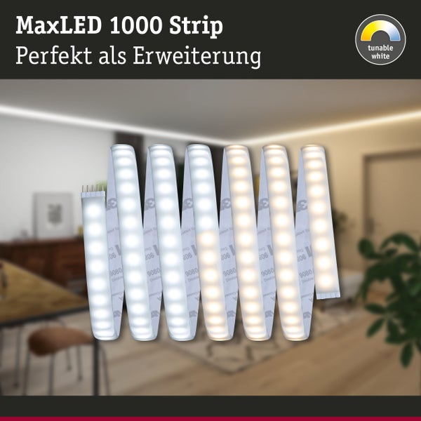 MaxLED 1000 LED Strip Erweiterung 2,5m Tunable White beschichtet 27W 1020lm/m Tunable White