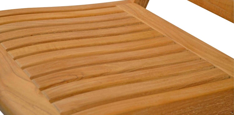 Teak Klappstuhl wetterfest premium für Garten Terrasse und Balkon
