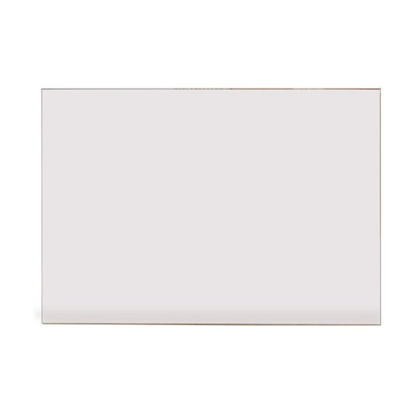 Rahmenloser rechteckiger Wandspiegel aus Glas.