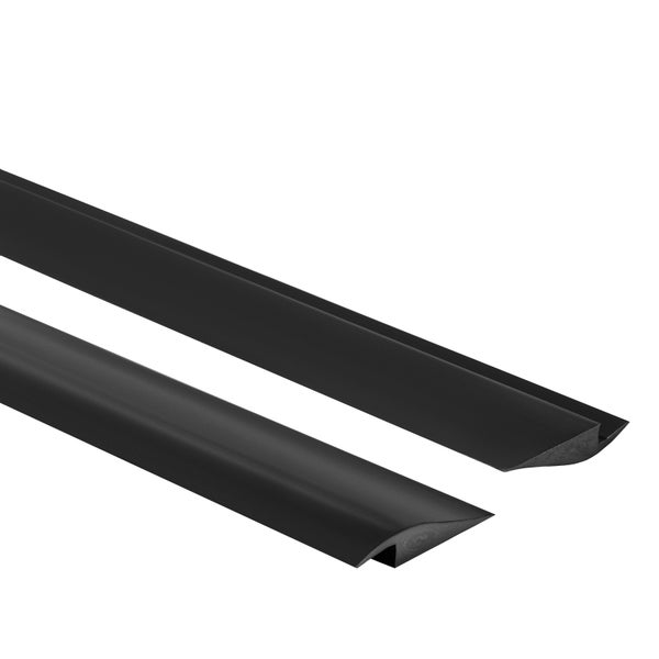 Schwarze Kabelbrücke zur Kabelabdeckung