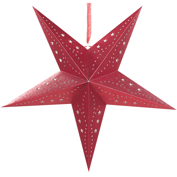 Wanddekoration 2er Set LED MOTTI Stern 45 cm Rot