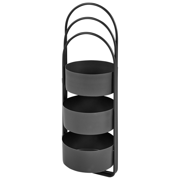 Pflanzenständer COLUTENA Metall 56 cm Schwarz