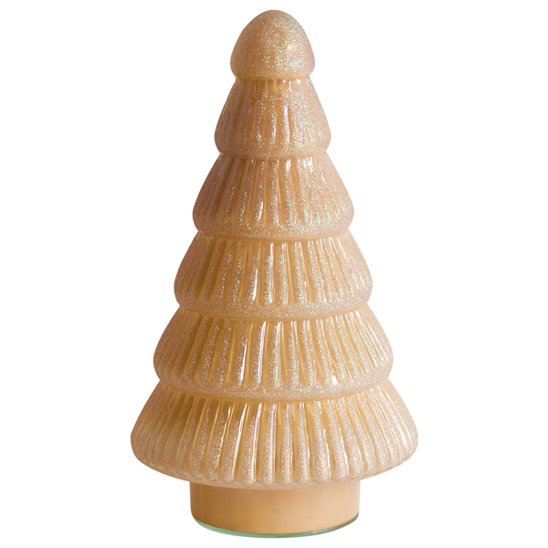 Dekorativer Tannenbaum aus Glas für die Weihnachtszeit