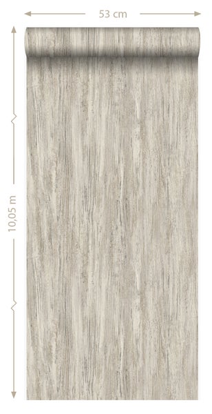 Origin Wallcoverings Tapete Holzoptik Sandbeige - 53 cm x 10.05 m - 347415
