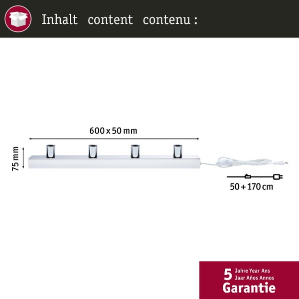 Spiegelleuchte Regula II E14 230V max. 4x40W dimmbar Chrom