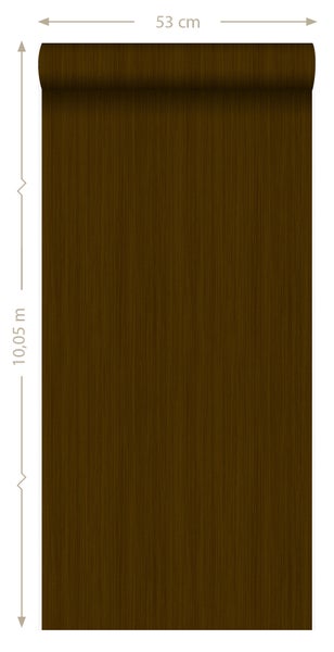 Origin Wallcoverings Tapete feine Streifen Dunkelbraun - 53 cm x 10.05 m - 345404