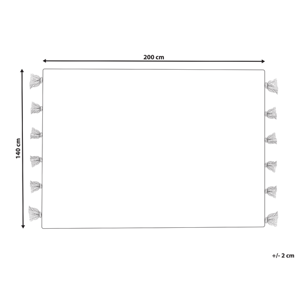 Teppich GEMLIK Schwarz 140 x 200 cm Wolle