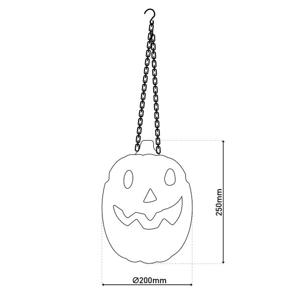 Pendelleuchte mit LED + NeblerHalloween