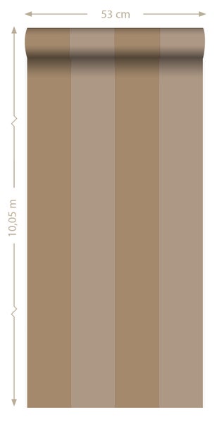 Origin Wallcoverings Tapete Streifen Beigebraun - 53 cm x 10.05 m - 345420