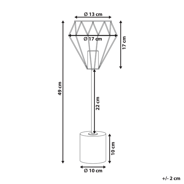 Tischlampe MOONI Metall Messing