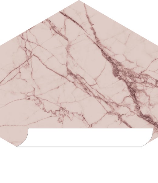 ESTAhome Wandtattoo Marmor-Optik Graurosa - 70 x 81 cm - 159003