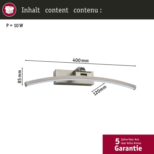 LED Bilderleuchte Bento 3000K 480lm 230V 8,5W Altmessing