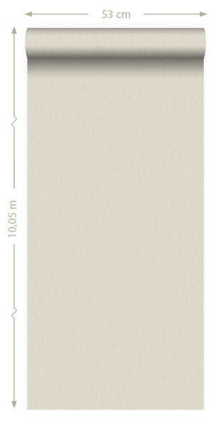 Origin Wallcoverings Tapete Leinen-Optik Vanille-Beige - 53 cm x 10.05 m - 347006