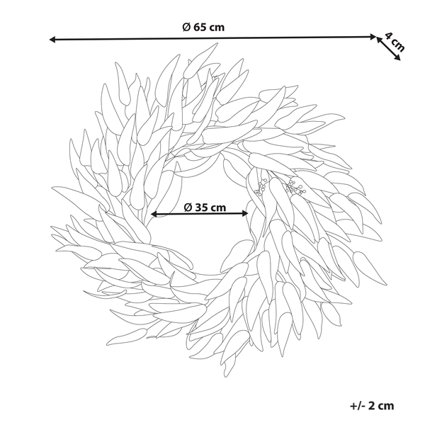 Dekokranz GAMRUN 70 cm Grün