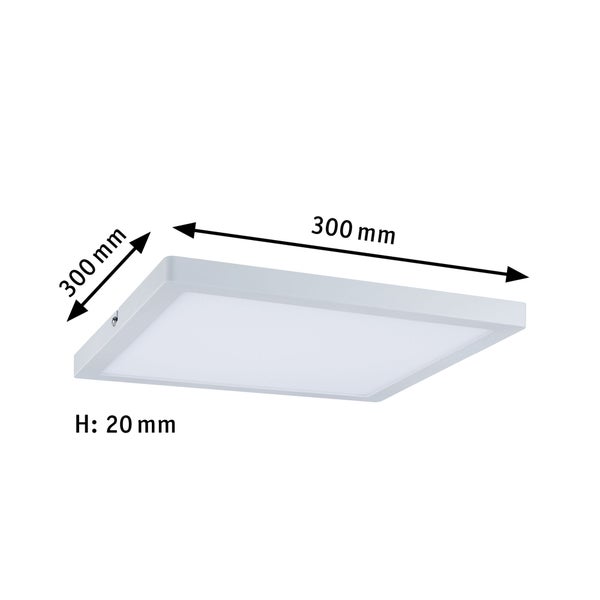 LED Panel Atria eckig 300x300mm 16,5W 1450lm 4000K Weiß