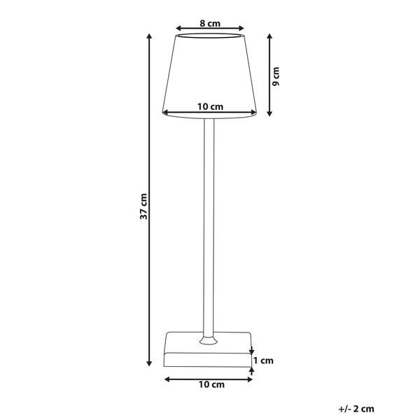 Kabellose LED Tischlampe VALIRA Metall Weiß