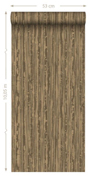 Origin Wallcoverings Tapete Streifen Kupferbraun - 53 cm x 10.05 m - 346643