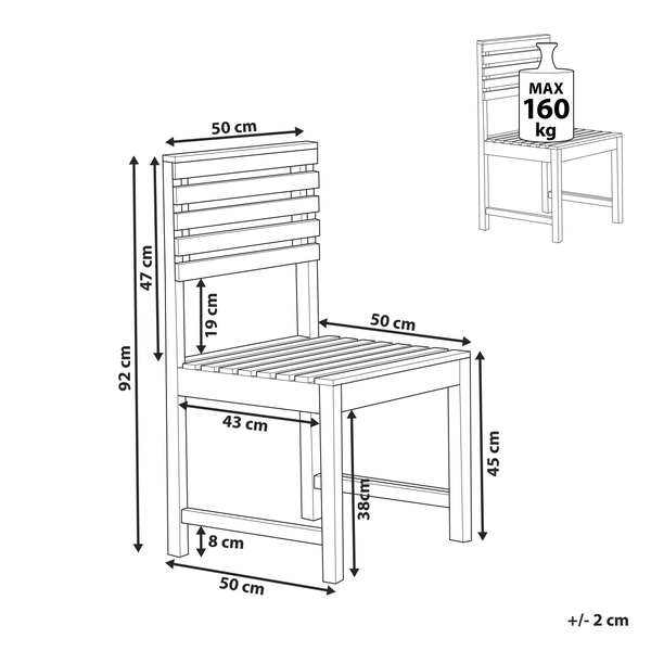 1-Sitzer Garten-Eckmodul TREIA Akazienholz Braun