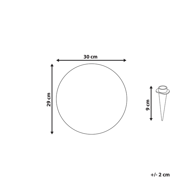 LED- Kugelleuchte für den Außenbereich JOCOY Cremeweiß