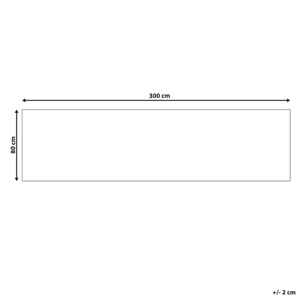 Teppich BESLER Bunt 80 x 300 cm Baumwolle