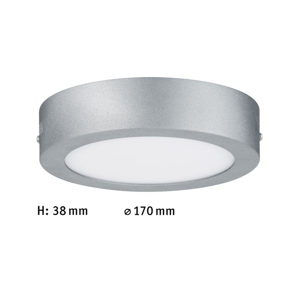 LED Panel Lunar rund 170mm 11W 760lm 3000K Chrom matt