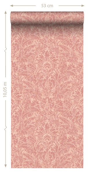 ESTAhome Tapete Ornamente Rosa - 50 x 900 cm - 131619