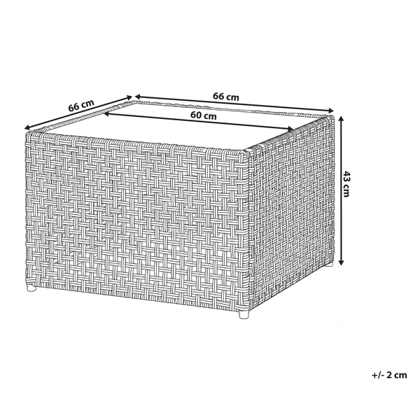 Nahaufnahme von geflochtenem Holz
