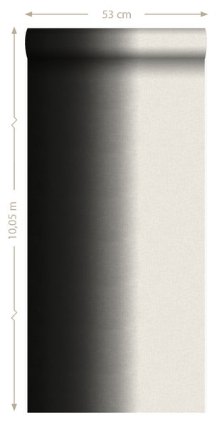 Origin Wallcoverings Tapete Dip Dye-Motiv Schwarz - 53 cm x 10.05 m - 346938