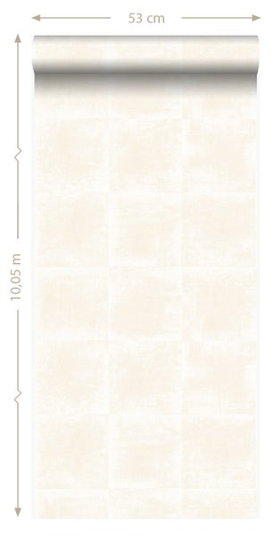 Origin Wallcoverings Tapete Uni Weiß - 53 cm x 10.05 m - 326308