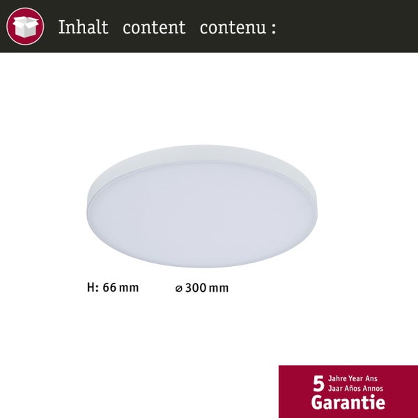 LED Panel Velora rund 300mm 13W 1350lm White Switch Weiß