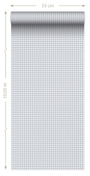 ESTAhome Tapete Streifenmuster Blau - 50 x 900 cm - 131644