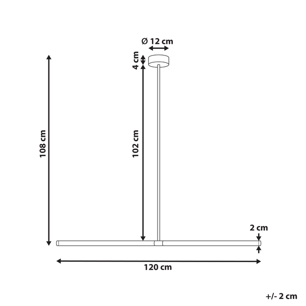 LED Hängeleuchte MAGARA Metall Schwarz