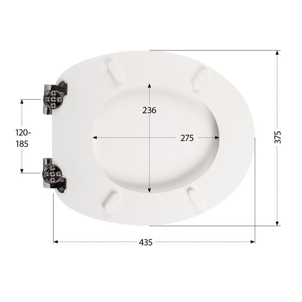 aquaSu® WC-Sitz mit Absenkautomatik, lustiges Dekor Monster Ecky, Toilettensitz mit Holzkern & Fast Fix Schnellbefestigung, universale O Form, Metallscharnieren, Toilettendeckel witzig, 402767