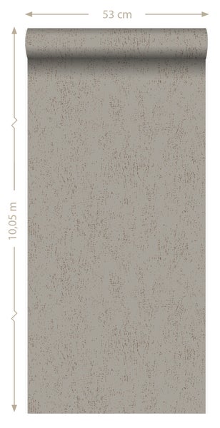 Origin Wallcoverings Tapete Metall-Optik Taupe - 53 cm x 10.05 m - 347614