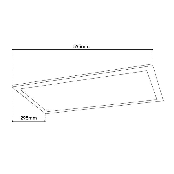 LED-Sensor-Panel ALEGRE Länge 59,5cm, viele Funktionen, Aufbauleuchte inkl. Halterung aus Metall und Kunststoff, integrierte LEDs warmweiß