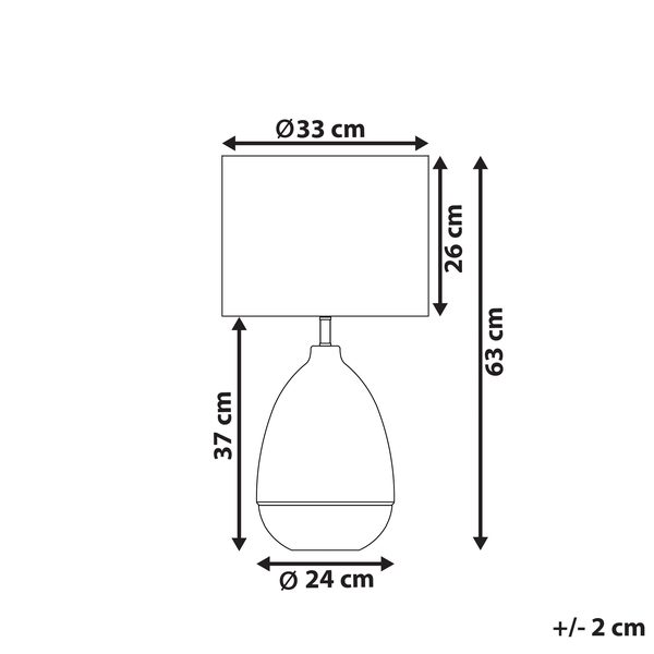 Tischleuchte OKARI Glas Weiß