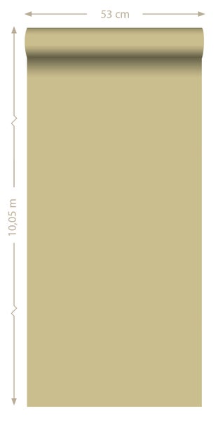 Origin Wallcoverings Tapete Uni Gold - 53 cm x 10.05 m - 346502