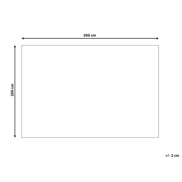 Teppich BASOREN Beige 200 x 300 cm Jute