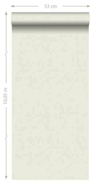 ESTAhome Tapete Leinen-Optik Beige - 53 cm x 10.05 m - 148739