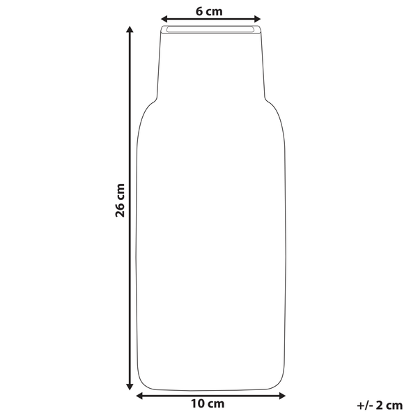 Blumenvase MERBAKA Glas 26 cm Smaragdgrün