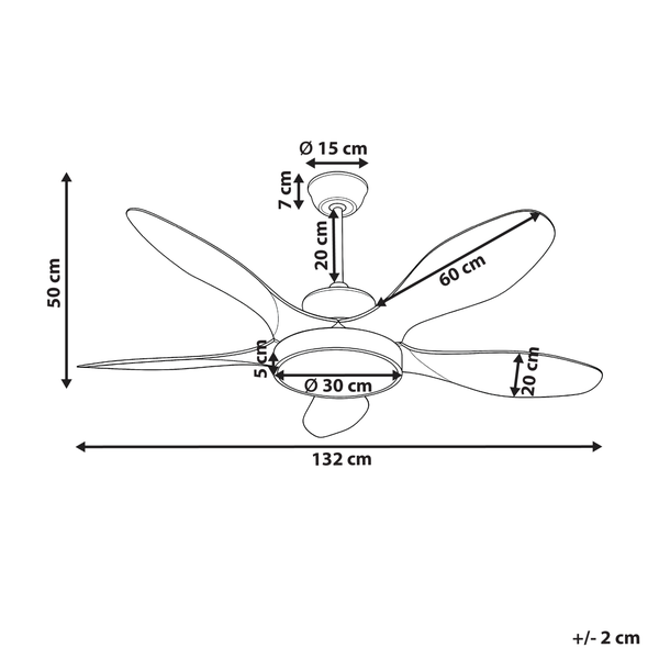 Abmessungen Deckenventilator
