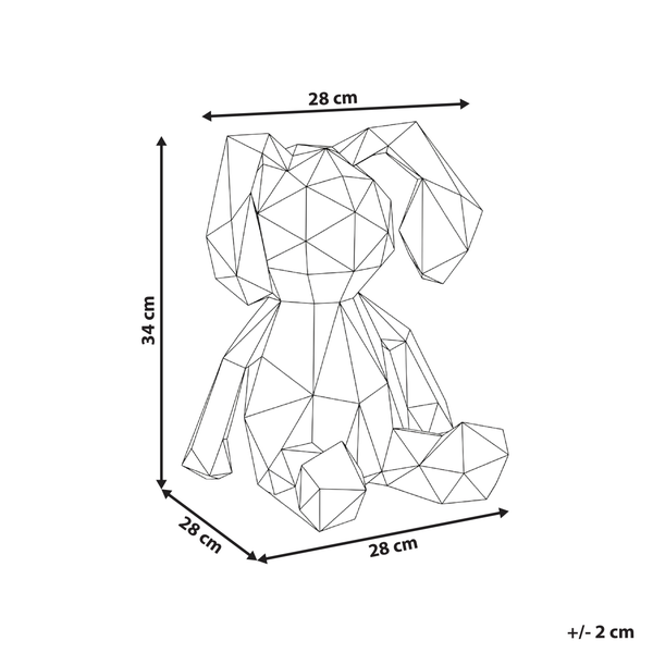 Dekorative Hasenfigur aus Kunststoff